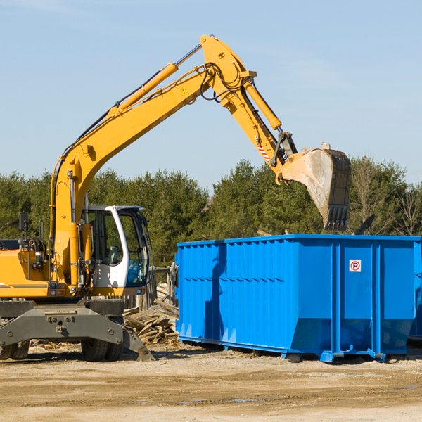 are there any restrictions on where a residential dumpster can be placed in Chicota